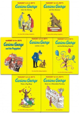 Curious George The Monkey Collection Margret Rey 7 Books Set