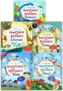 Usborne Lift-the-flap Questions and Answers 5 Books Collection